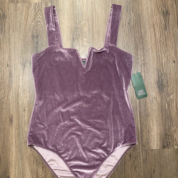 Wild Fable Velvet Bodysuit